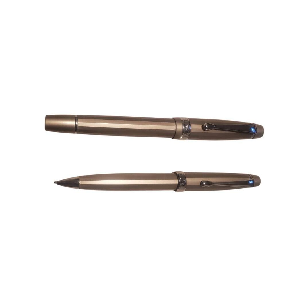 Cross Champagne Rollerball Pen & Pencil Set w/ Case #1840751 Mont Blanc Refills - Picture 2 of 7